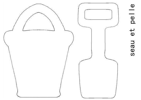 Coloriage Seau Et Pelle