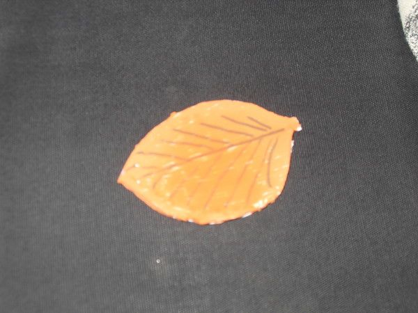 Empreinte de feuille