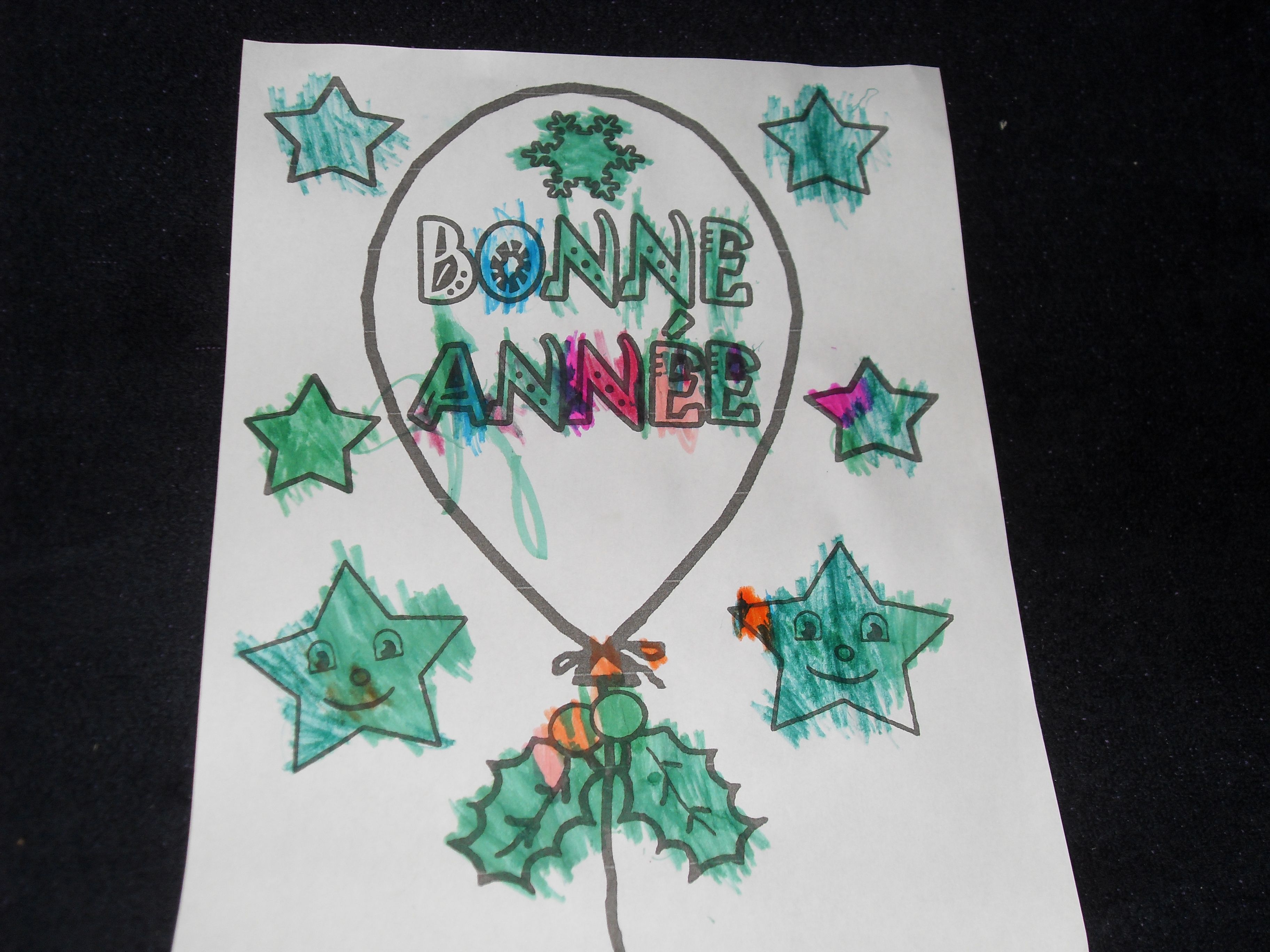 Coloriage Bonne année